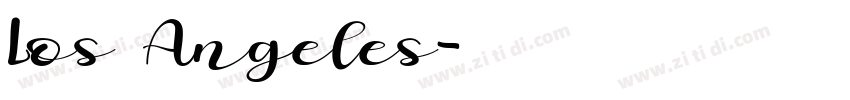 Los Angeles字体转换
